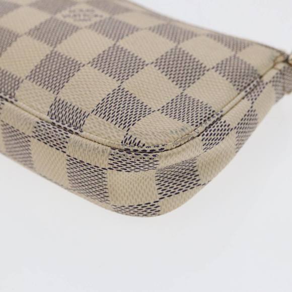 LOUIS VUITTON Damier Azur Mini Pochette Accessoires Pouch N63005 LV Auth 86634 - Picture 14 of 16